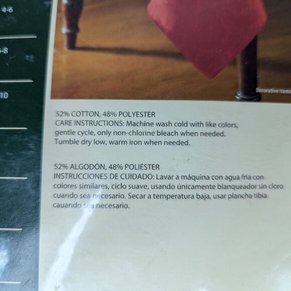 Holiday Time Matching Oblong Table Cloth & 5 Chair Covers- Red Embroidery NWT - Picture 10 of 11